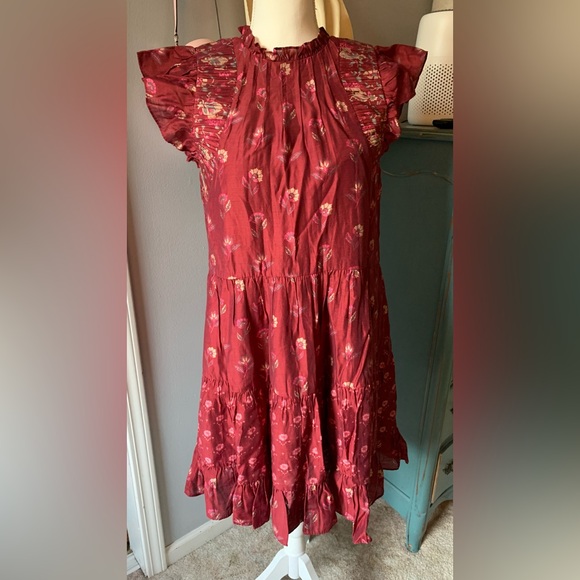 Sea New York Floral Ruffle Sleeve Dress - Picture 2 of 5